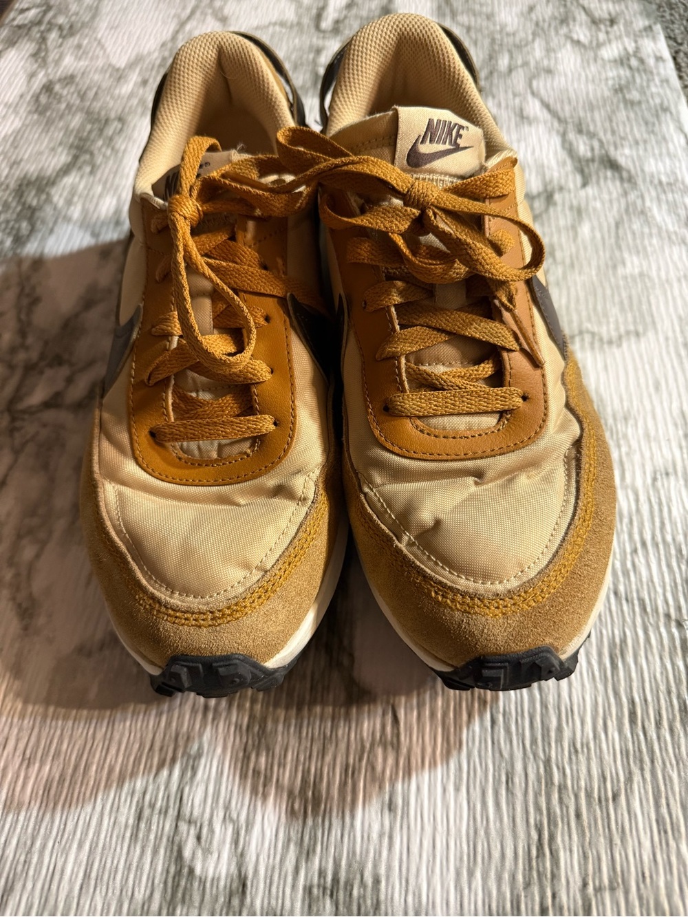 Nike Waffle Debut Shoes Womens Size 8.5 Sesame Desert Sneakers DH9523-200 - Picture 2 of 6